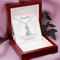 To my daughter from mom - You are the beat of my heart - Giraffe Necklace - JustFamilyThings