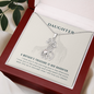 To my daughter - A mother's treasure - Giraffe Necklace - JustFamilyThings