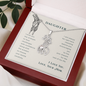 To my daughter from mom - I wish you the strength - Giraffe Necklace - JustFamilyThings