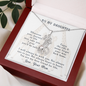 To my daughter from mom - wherever your journey in life may take you - Giraffe Necklace - JustFamilyThings