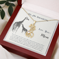 To my daughter from mom - Never forget that I love you - Giraffe Necklace - JustFamilyThings