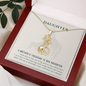 To my daughter - A mother's treasure - Giraffe Necklace - JustFamilyThings