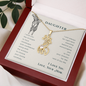 To my daughter from mom - I wish you the strength - Giraffe Necklace - JustFamilyThings