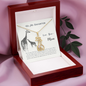 To my daughter from mom - Never forget that I love you - Giraffe Necklace - JustFamilyThings