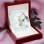 To my daughter from mom - When we can't be - Giraffe Necklace - JustFamilyThings