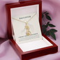 To my daughter - A mother's treasure - Giraffe Necklace - JustFamilyThings