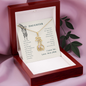 To my daughter from mom - I wish you the strength - Giraffe Necklace - JustFamilyThings