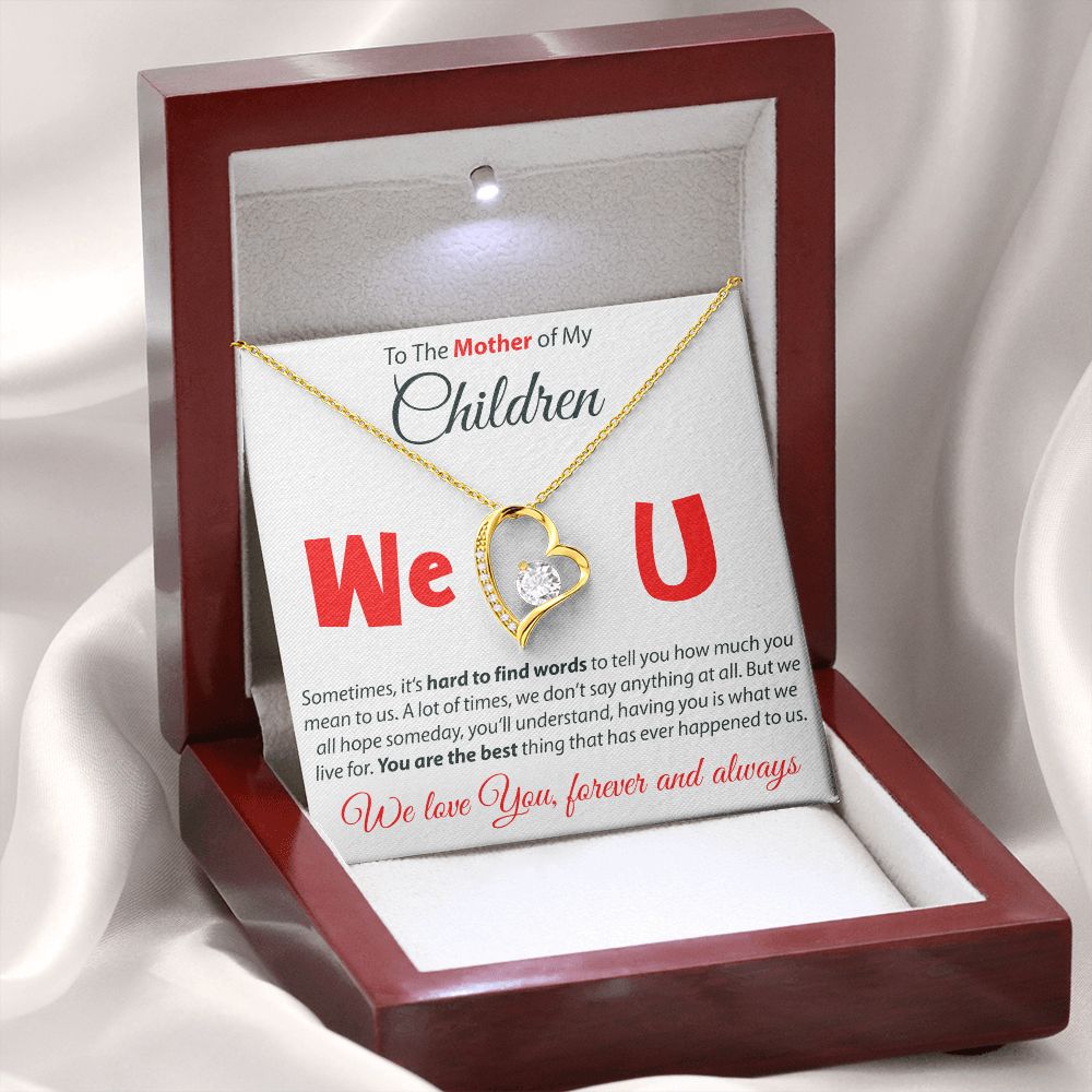 To The Mother Of My Children - Forever Love Necklace