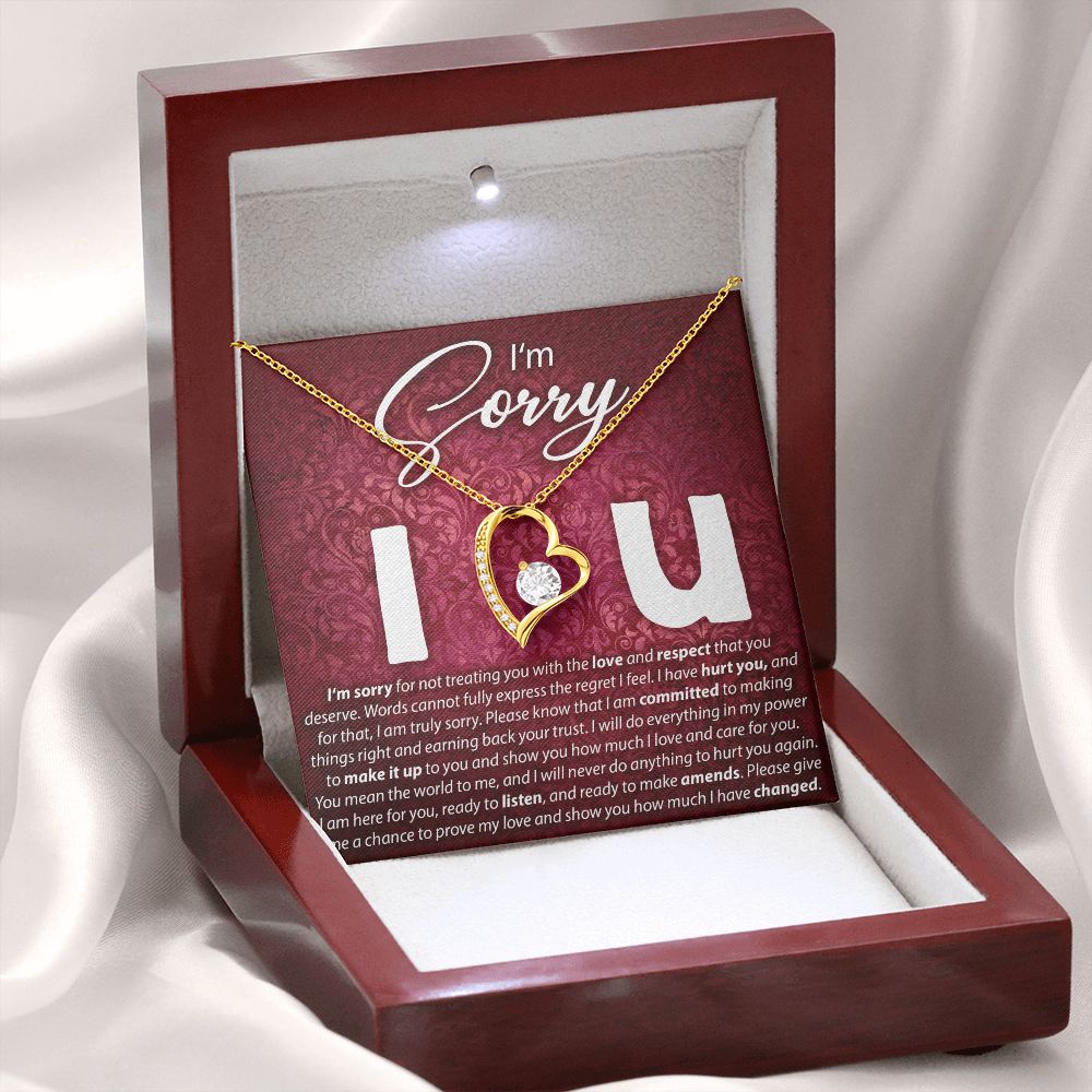 I'm Sorry, I Love You - Forever Love Necklace - JustFamilyThings