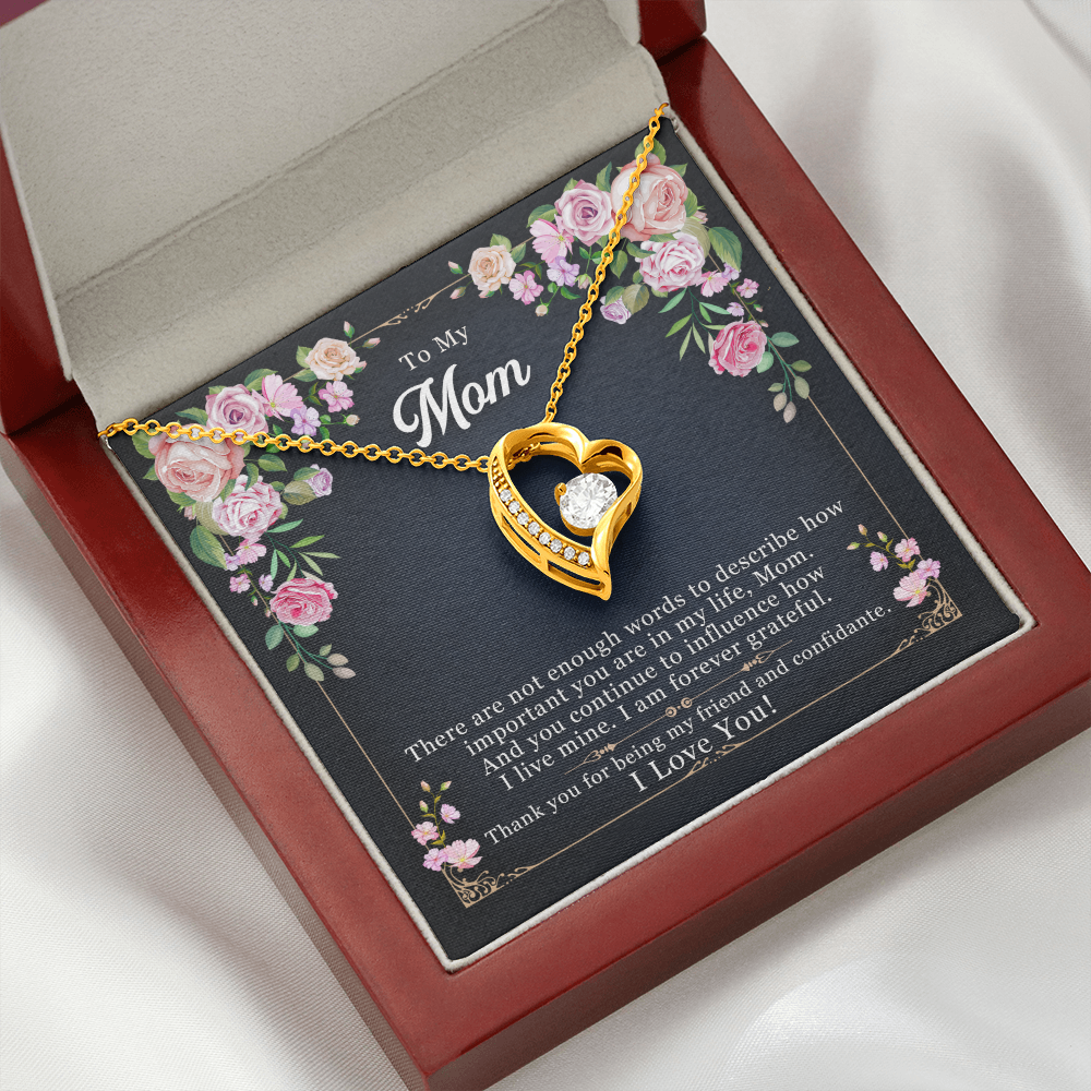 to my mom - There are not enough words - Forever Love Necklace - JustFamilyThings