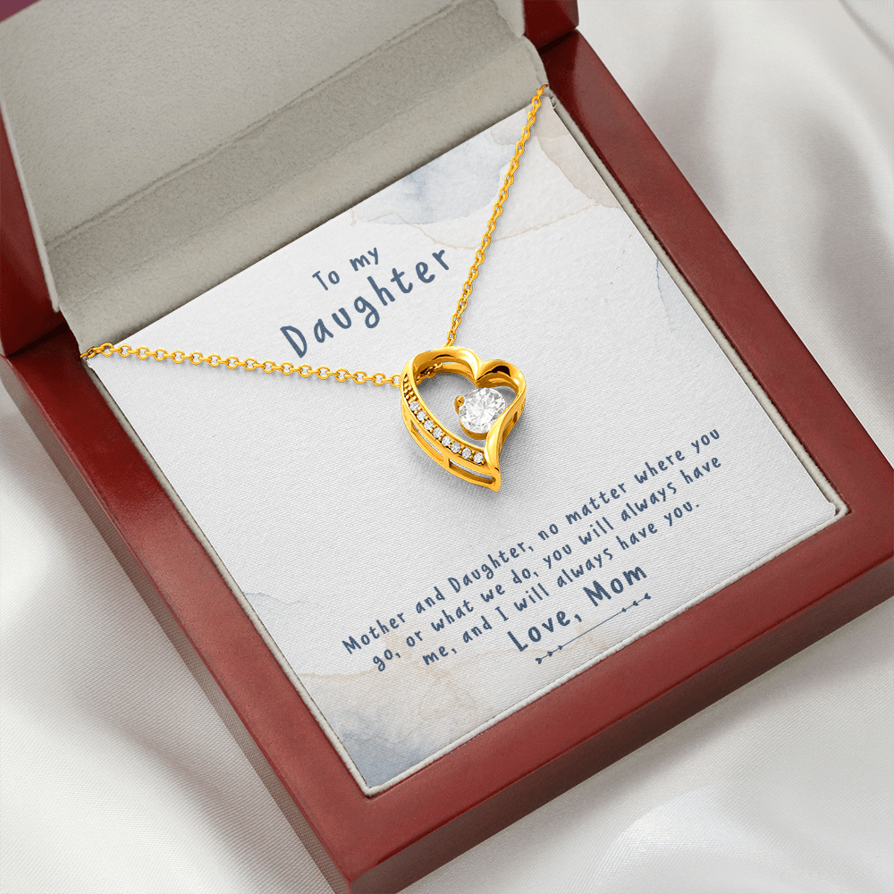 to my daughter from mom - Forever Love Necklace - JustFamilyThings
