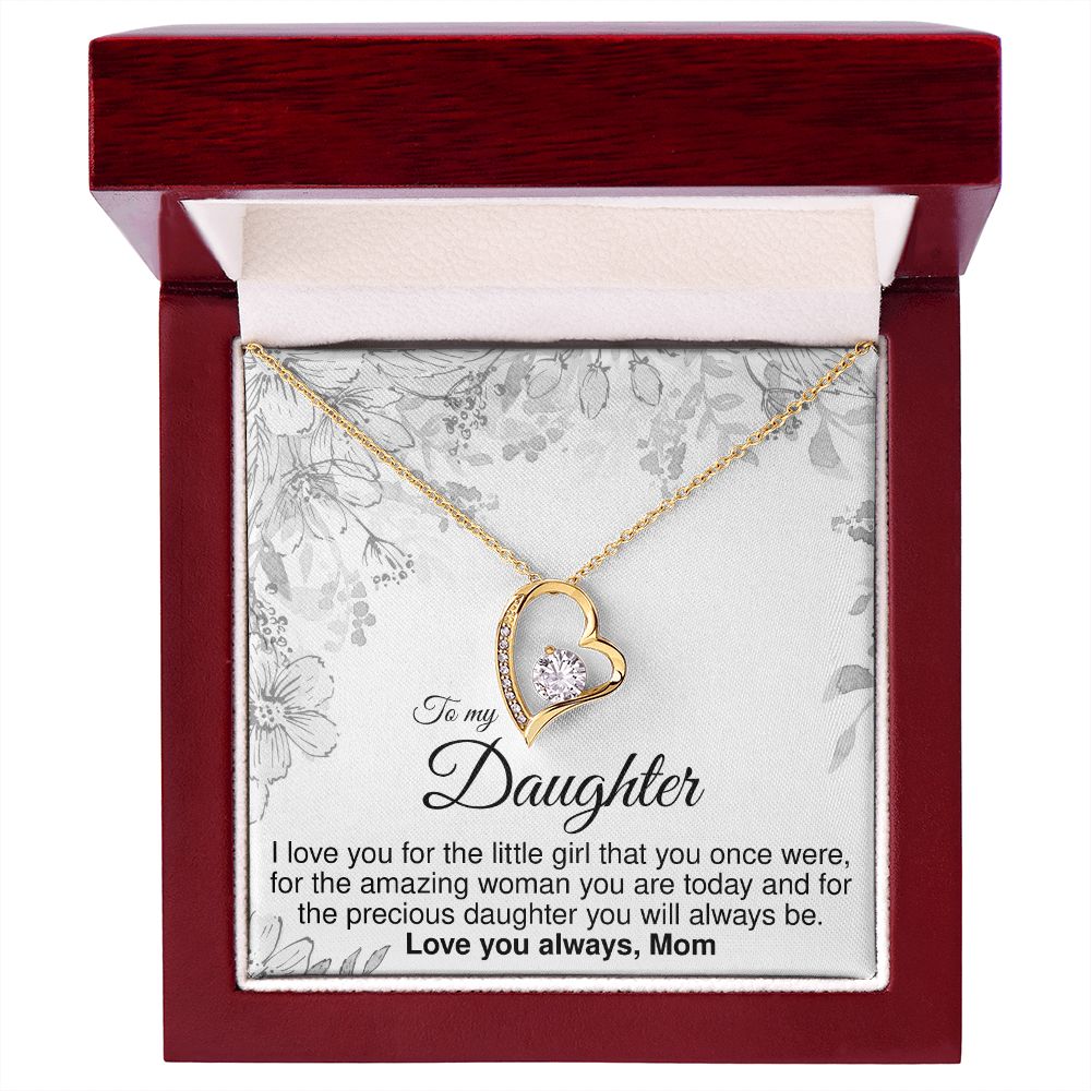 To Daughter From Mom - Forever Love Necklace - JustFamilyThings