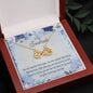 Gift to my Soulmate, Significant Other Heart Shaped Infinity Necklace - JustFamilyThings