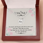 Time slips by - Mom Remembrance Necklace - JustFamilyThings