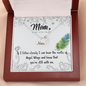 If I listen closely - Mom Remembrance Necklace - JustFamilyThings