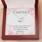 I can no longer see you with my eyes - Mom Remembrance Necklace - JustFamilyThings
