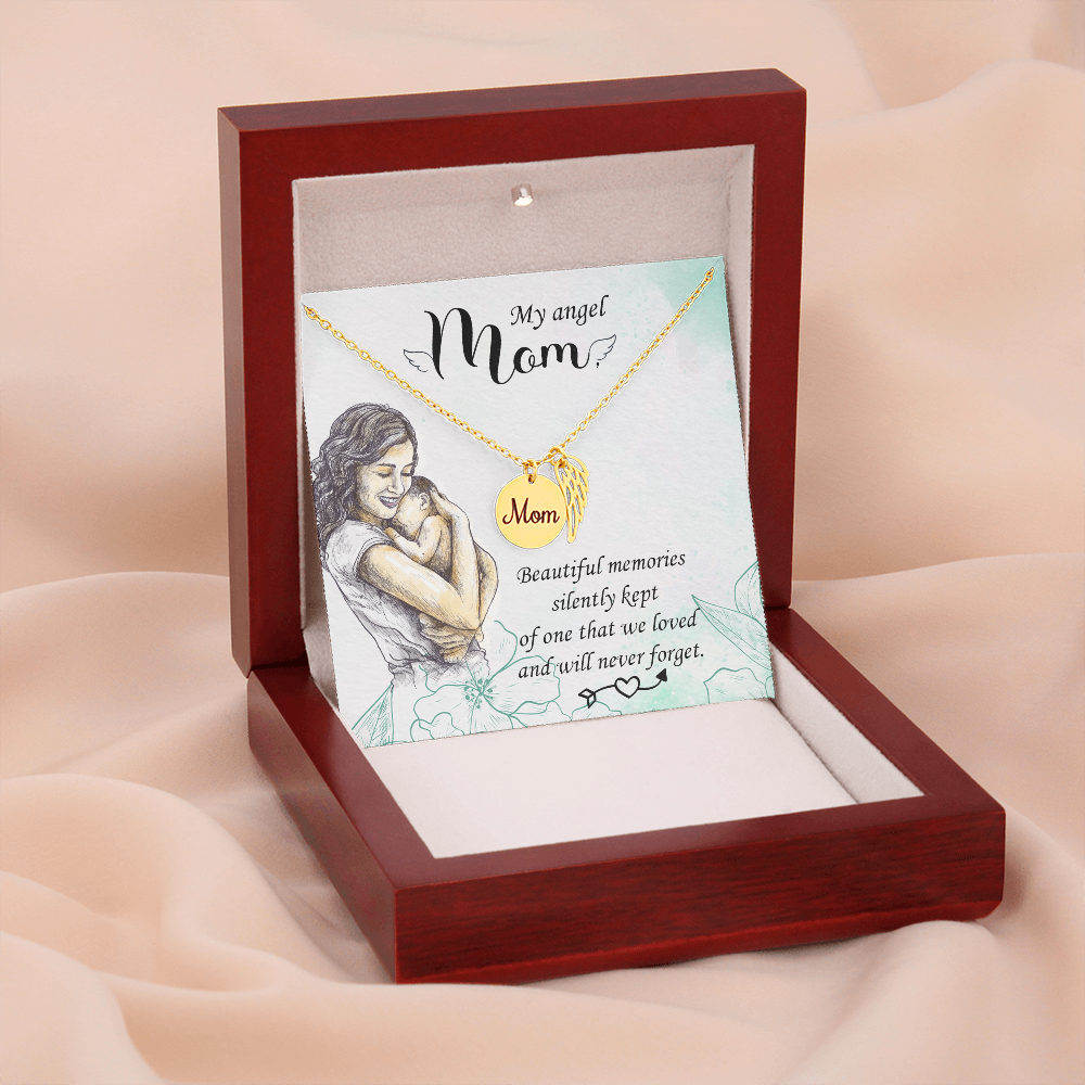 Beautiful memories - Mom Remembrance Necklace - JustFamilyThings
