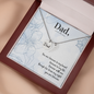 You are forever in my heart - Dad Remembrance Necklace - JustFamilyThings