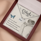 Love is a bond - Dad Remembrance Necklace - JustFamilyThings