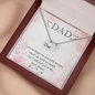 I can no longer see you with my eyes - Dad Remembrance Necklace - JustFamilyThings