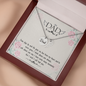 Time slips by - Dad Remembrance Necklace - JustFamilyThings