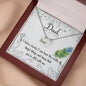 If I listen closely - Dad Remembrance Necklace - JustFamilyThings