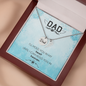 I'll hold you in my heart - Dad Remembrance Necklace - JustFamilyThings