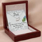 If I listen closely - Dad Remembrance Necklace - JustFamilyThings
