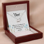 There are no goodbyes - Dad Remembrance Necklace - JustFamilyThings