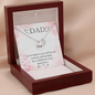 I can no longer see you with my eyes - Dad Remembrance Necklace - JustFamilyThings