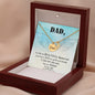 Dad you left me beautiful memories - Dad Remembrance Necklace - JustFamilyThings