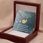 Your life was a blessing - Dad Remembrance Necklace - JustFamilyThings