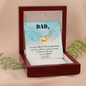 Dad you left me beautiful memories - Dad Remembrance Necklace - JustFamilyThings