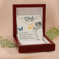 Love is a bond - Dad Remembrance Necklace - JustFamilyThings