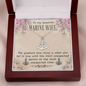 To My Beautiful Marine Wife - Anchor Pendant Necklace - JustFamilyThings