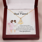 To my best friend - a best friend is like a four-leaf clover - Anchor Pendant Necklace - JustFamilyThings