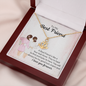 To my best friend - a best friend is like a four-leaf clover - Anchor Pendant Necklace - JustFamilyThings