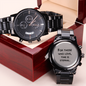For Those Who Love Time Is Eternal - Black Chronograph Watch - JustFamilyThings