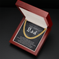 Thick Chain Necklace Gift for Teacher Dad, Gift for Teacher Father from Child - Cuban Link Chain - JustFamilyThings