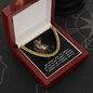 God doesn't give the hardest battles to his toughest warrior - Cuban Link Chain - JustFamilyThings