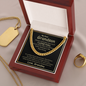 My Dear Grandson from grandma - Always remember how much i love you - Cuban Link Chain - JustFamilyThings