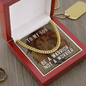 To My Son - Be A Warrior Not A Worrier - Cuban Link Chain - JustFamilyThings