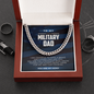 to my Military dad - Link Chain - JustFamilyThings