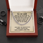 To My Son - Never Feel That You Are Alone - Cuban Link Chain - JustFamilyThings