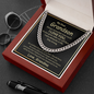 My Dear Grandson from grandma - Always remember how much i love you - Cuban Link Chain - JustFamilyThings