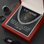 To my husband - god doesn't give his hardest battles - Cuban Link Chain - JustFamilyThings
