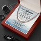 To My Grandson from grandma - Always remember how much I love you - Cuban Link Chain - JustFamilyThings