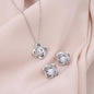 To My Gorgeous Wife - Love Knot Necklace + Earrings Set - JustFamilyThings