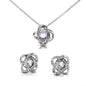 To My Gorgeous Wife - Love Knot Necklace + Earrings Set - JustFamilyThings