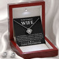 To My Gorgeous Wife - Love Knot Necklace + Earrings Set - JustFamilyThings
